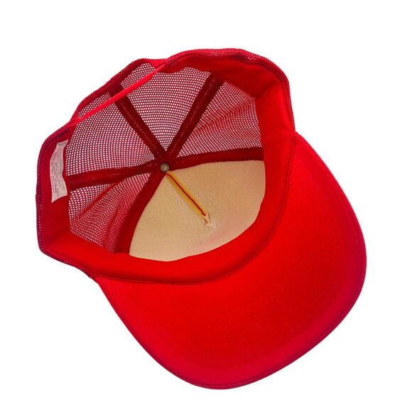 Vtg Chevron Drilling Technology Center Snapback Trucker Hat Cap Red - Picture 6 of 7